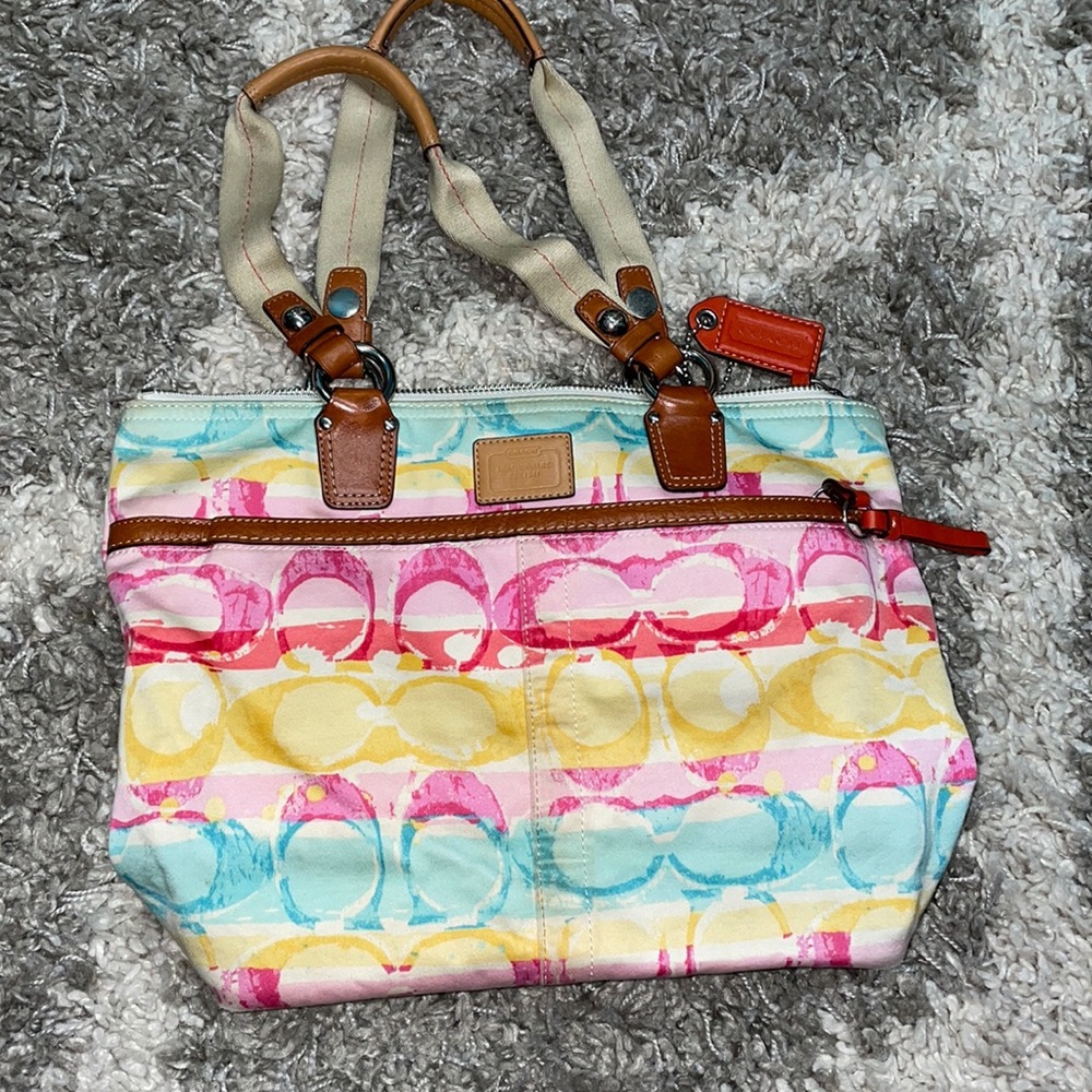 Coach multicolor bag